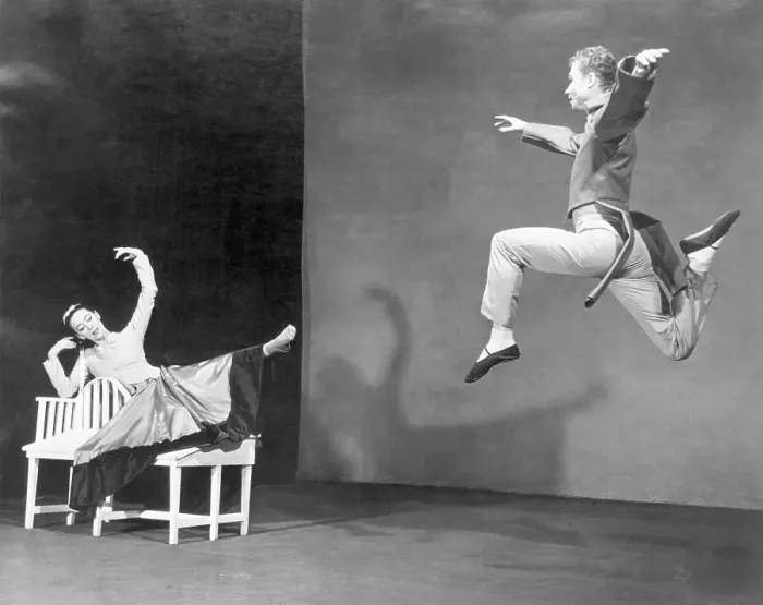 Framed Print : Martha Graham Performing with Male Dancer Framed Print : Martha Graham Performing with Male Dancer