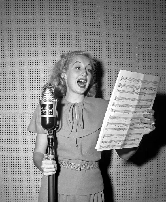 Framed Print : Martha Tilton Recording