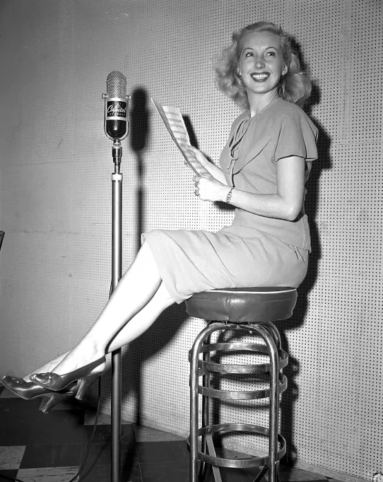 Framed Print : Martha Tilton Recording