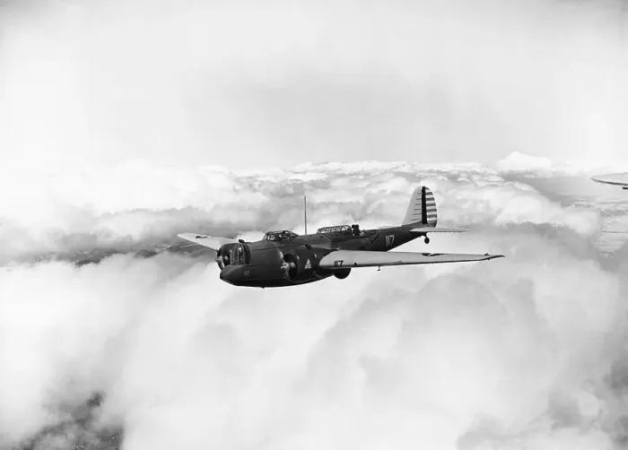 Framed Print : Martin B-10 Bomber Flying