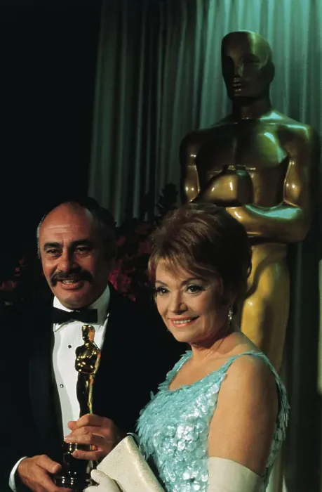 Framed Print : Martin Balsam Holding His Oscar Award Framed Print : Martin Balsam Holding His Oscar Award