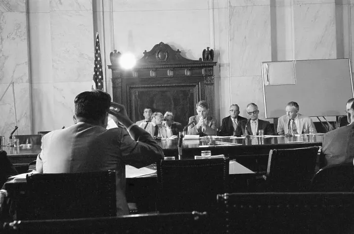 Framed Print : Martin F. Pera Testifying Before Senate Members Framed Print : Martin F. Pera Testifying Before Senate Members