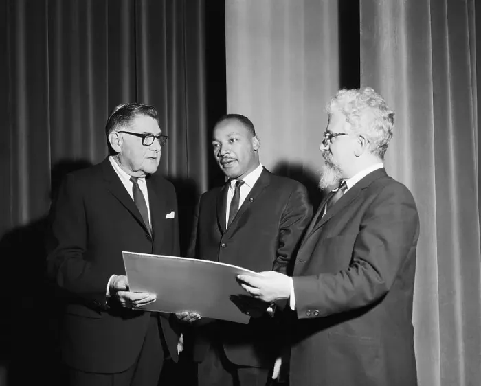 Framed Print : Martin L. King Receiving Award