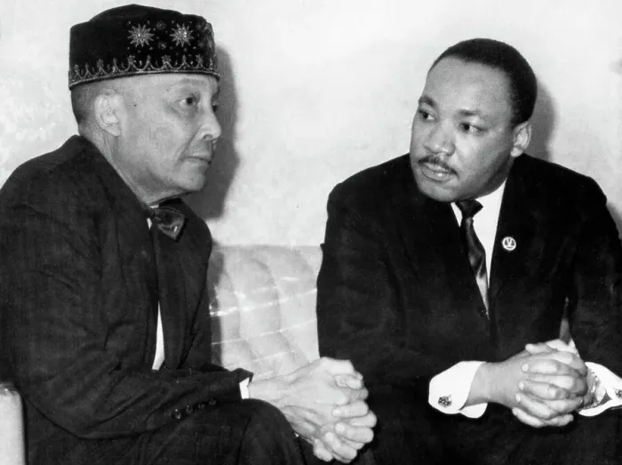 Framed Print : Martin L. King Seated W / Elijah Muhammad Framed Print : Martin L. King Seated W / Elijah Muhammad