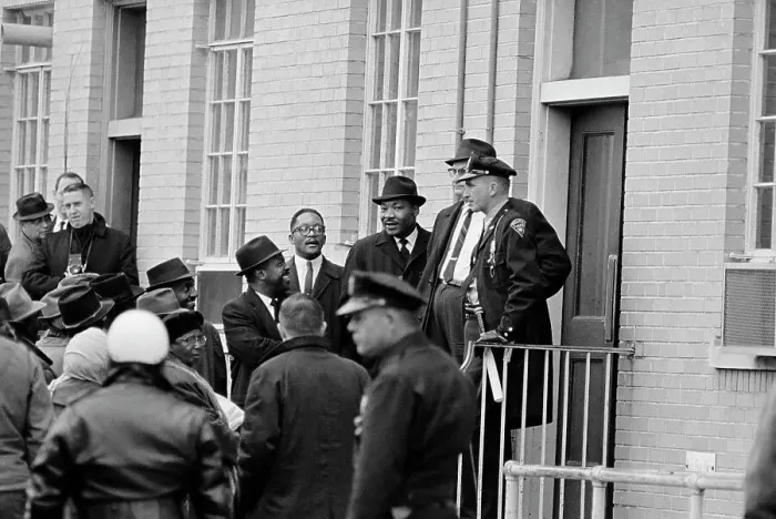 Framed Print : Martin Luther King After Being Arrested Framed Print : Martin Luther King After Being Arrested