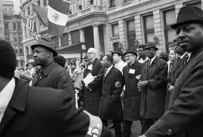 Framed Print : Martin Luther King Jr. at Anti-Vietnam Demonstration Framed Print : Martin Luther King Jr. at Anti-Vietnam Demonstration