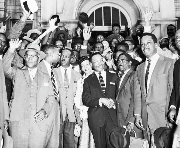 Framed Print : Martin Luther King Jr. After Bus Boycott Trial Framed Print : Martin Luther King Jr. After Bus Boycott Trial