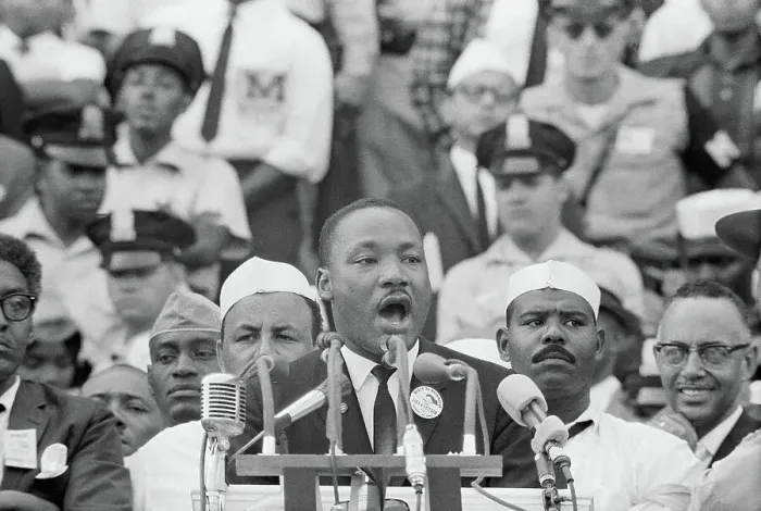 Framed Print : Martin Luther King, Jr. Delivering His Famous Speech Framed Print : Martin Luther King, Jr. Delivering His Famous Speech
