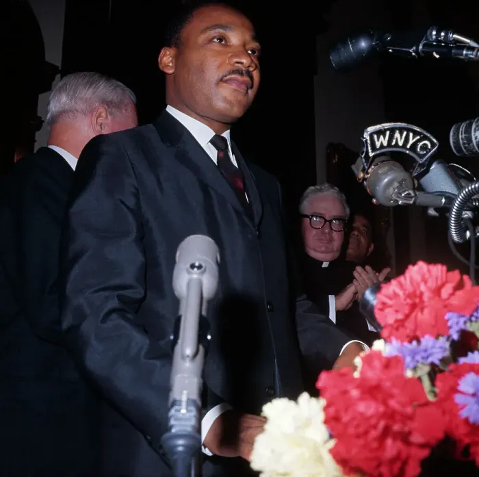 Framed Print : Martin Luther King Jr. Speaking to Press Framed Print : Martin Luther King Jr. Speaking to Press