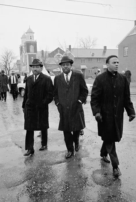Framed Print : Martin Luther King Jr. and Others Walking Together Framed Print : Martin Luther King Jr. and Others Walking Together