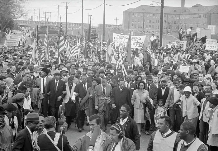 Framed Print : Martin Luther King Leading March Framed Print : Martin Luther King Leading March
