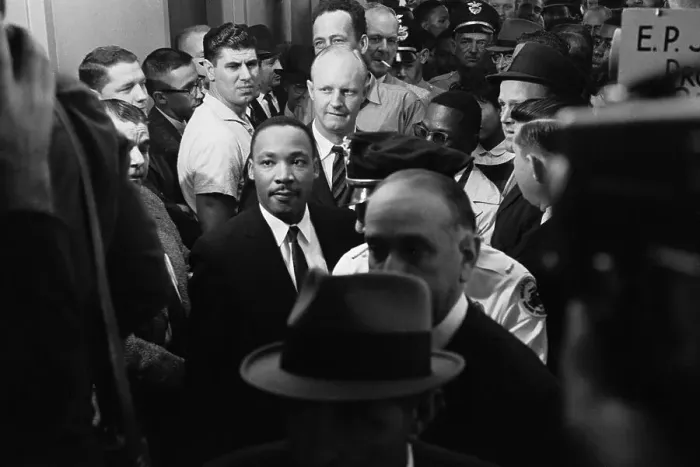 Framed Print : Martin Luther King Being Led Away Framed Print : Martin Luther King Being Led Away