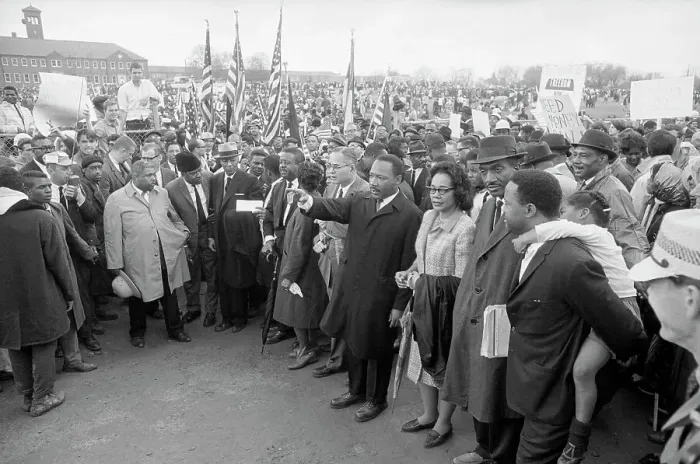 Framed Print : Martin Luther King Preparing to March Framed Print : Martin Luther King Preparing to March