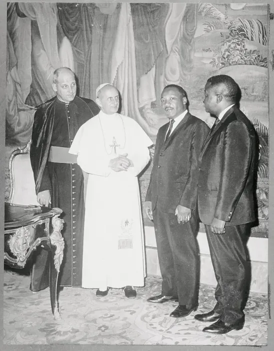 Framed Print : Martin Luther King, Ralph Abernathy, and Pope Paul VI Framed Print : Martin Luther King, Ralph Abernathy, and Pope Paul VI