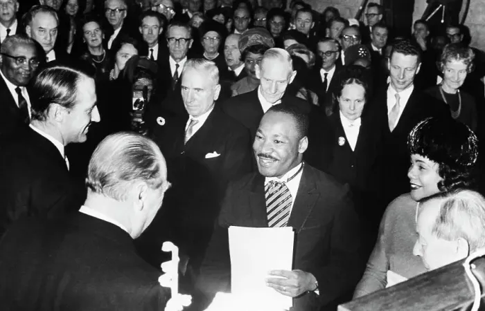 Framed Print : Martin Luther King Receiving Nobel Prize Framed Print : Martin Luther King Receiving Nobel Prize