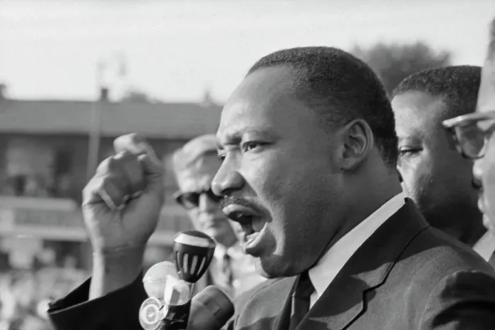 Framed Print : Martin Luther King Speaking in Cleveland Framed Print : Martin Luther King Speaking in Cleveland
