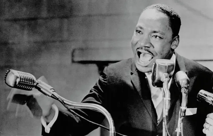 Framed Print : Martin Luther King Speaking at Fisk University Framed Print : Martin Luther King Speaking at Fisk University