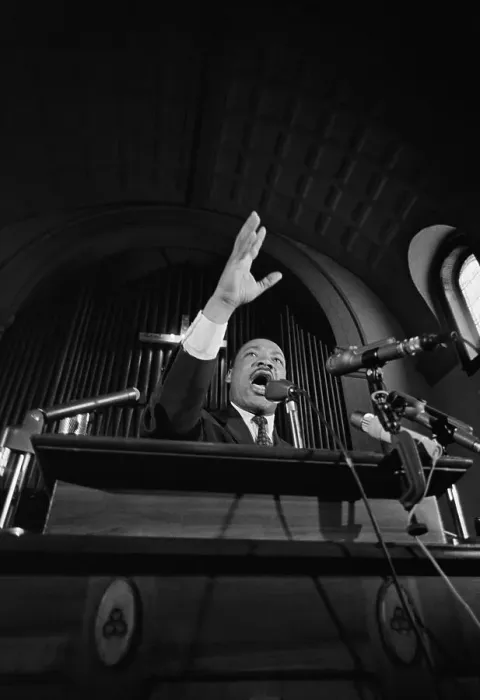 Framed Print : Martin Luther King Speaking at Rights Rally Framed Print : Martin Luther King Speaking at Rights Rally