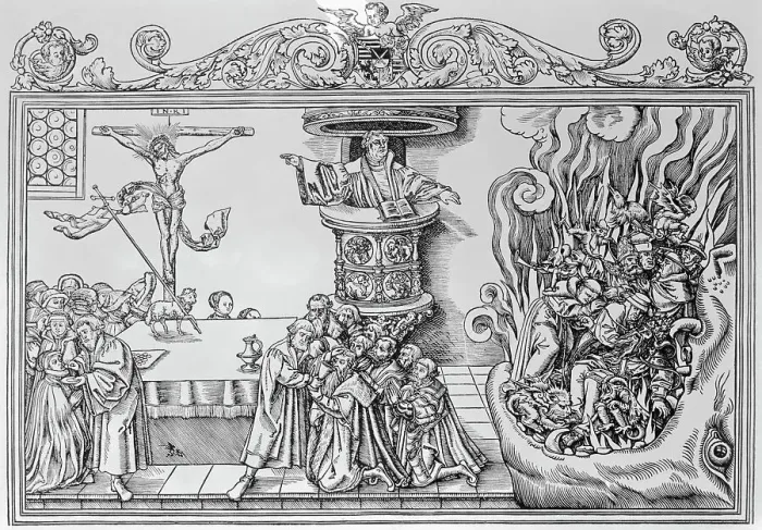 Framed Print : Martin Luther Preaching Framed Print : Martin Luther Preaching