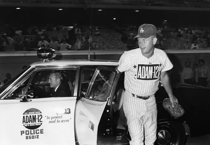 Framed Print : Martin Milner At Charity Baseball Game Framed Print : Martin Milner At Charity Baseball Game