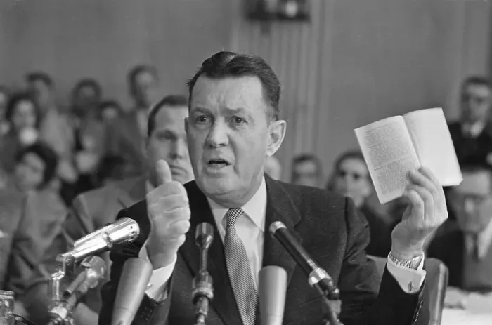 Framed Print : Martin O'Donaghue Testifying Against Jimmy Hoffa Framed Print : Martin O'Donaghue Testifying Against Jimmy Hoffa