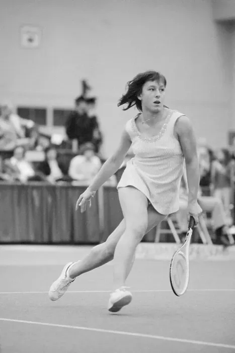 Framed Print : Martina Navratilova During Tournament