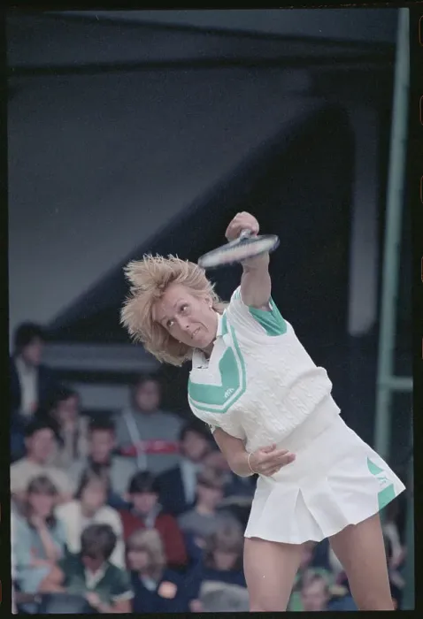 Framed Print : Martina Navratilova During a Wimbledon Match Framed Print : Martina Navratilova During a Wimbledon Match