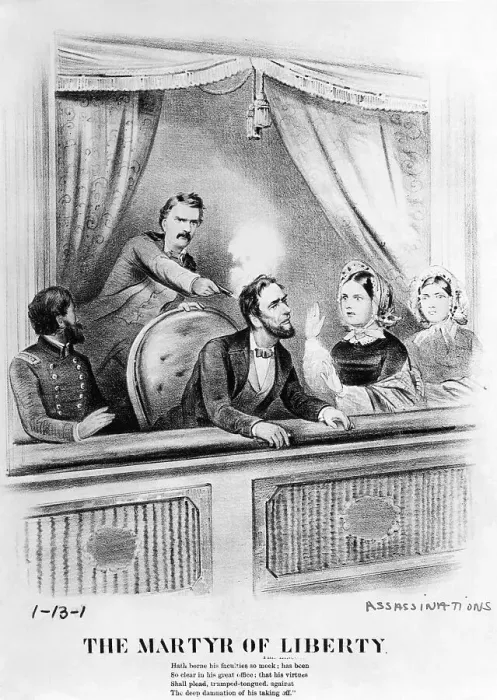 Framed Print : The Martyr of Liberty Depicting the Assassination of Abraham Lincoln Framed Print : The Martyr of Liberty Depicting the Assassination of Abraham Lincoln