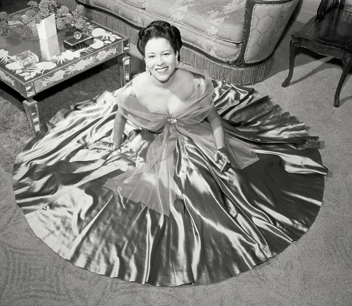 Framed Print : Marva Louis On Floor In Satin Dress Framed Print : Marva Louis On Floor In Satin Dress