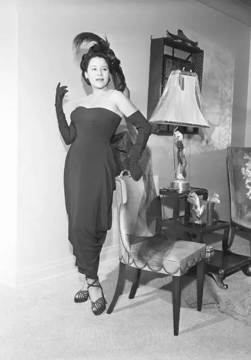 Framed Print : Marva Louis Standing In Strapless Dress Framed Print : Marva Louis Standing In Strapless Dress