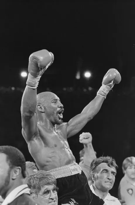 Framed Print : Marvin Hagler Celebrating Boxing Victory Framed Print : Marvin Hagler Celebrating Boxing Victory