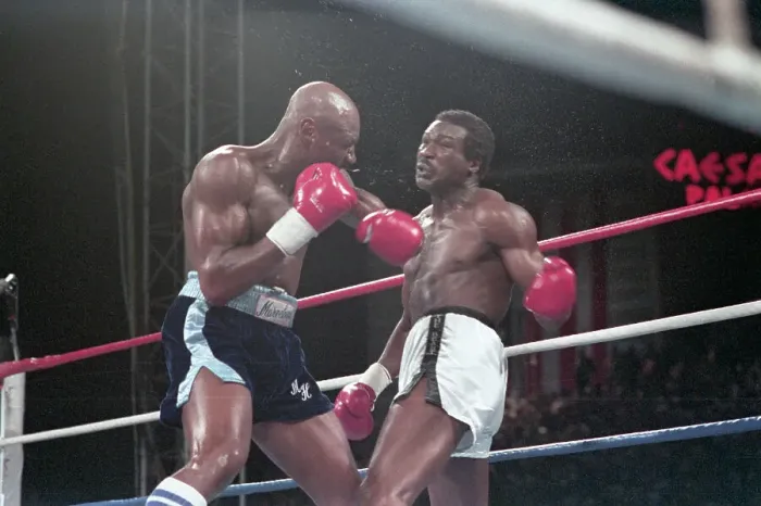Framed Print : Marvin Hagler Just Punches John Mugabi Framed Print : Marvin Hagler Just Punches John Mugabi