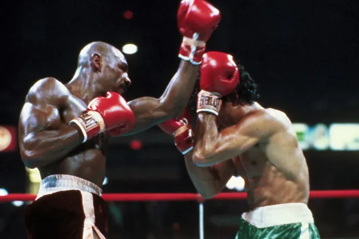 Framed Print : Marvin Hagler and Marvin Hamsho Boxing Framed Print : Marvin Hagler and Marvin Hamsho Boxing