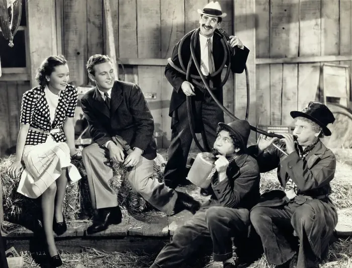 Framed Print : Marx Brothers on Set Framed Print : Marx Brothers on Set