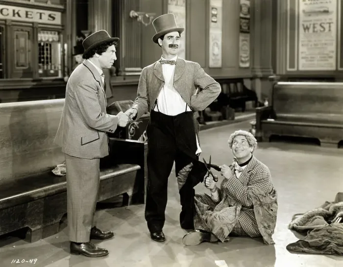 Framed Print : The Marx Brothers in Go West Framed Print : The Marx Brothers in Go West