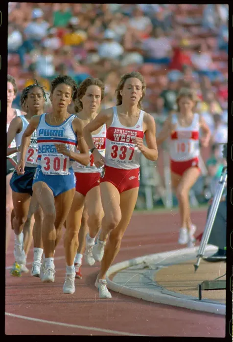 Framed Print : Mary Decker Running in Race Framed Print : Mary Decker Running in Race
