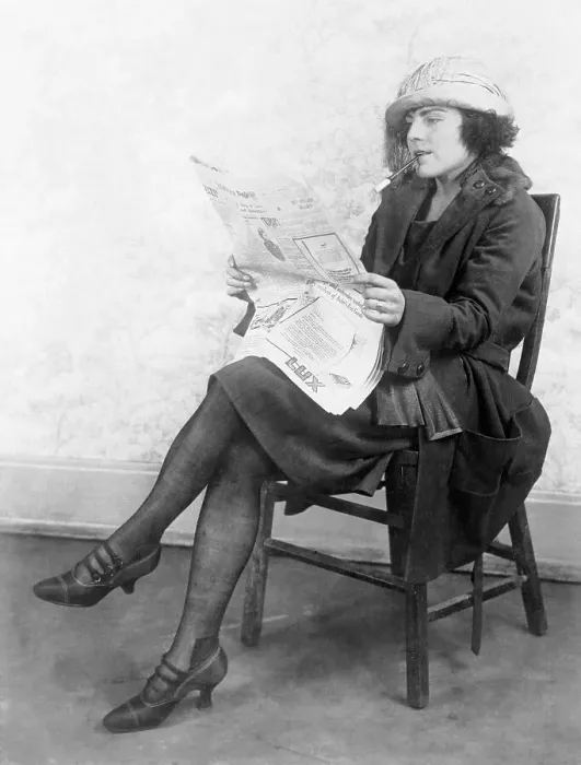 Framed Print : Mary Foley Enjoying a Cigarette Framed Print : Mary Foley Enjoying a Cigarette