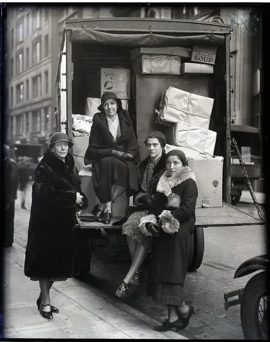 Framed Print : Mary Heaton Vorse and Colleagues on Packed Truck Framed Print : Mary Heaton Vorse and Colleagues on Packed Truck
