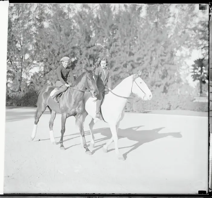 Framed Print : Mary Hirsh Riding a Horse Framed Print : Mary Hirsh Riding a Horse