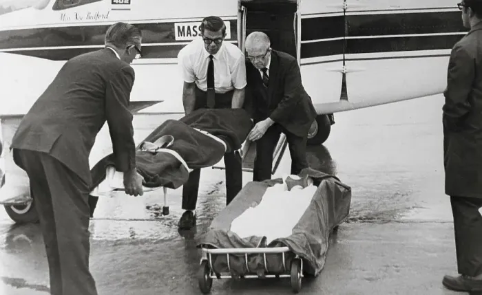 Framed Print : Mary Jo Kopechne Being Transported Framed Print : Mary Jo Kopechne Being Transported