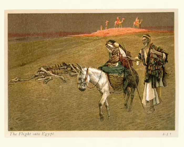 Framed Print : Mary and Josephs Flight into Egypt Framed Print : Mary and Josephs Flight into Egypt
