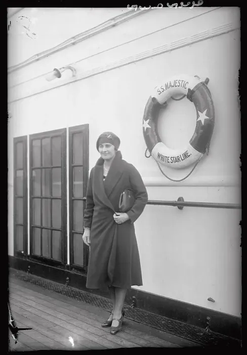 Framed Print : Mary K. Browne on Ship Deck Framed Print : Mary K. Browne on Ship Deck