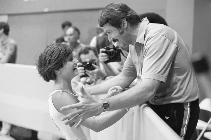 Framed Print : Mary Lou Retton and Bela Karolyi Framed Print : Mary Lou Retton and Bela Karolyi