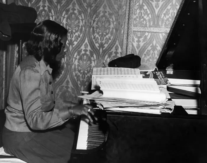 Framed Print : Mary Lou Williams Playing Piano Framed Print : Mary Lou Williams Playing Piano