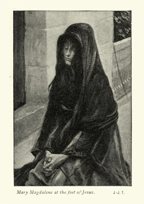 Framed Print : Mary Magdalene at the feet of Jesus Framed Print : Mary Magdalene at the feet of Jesus