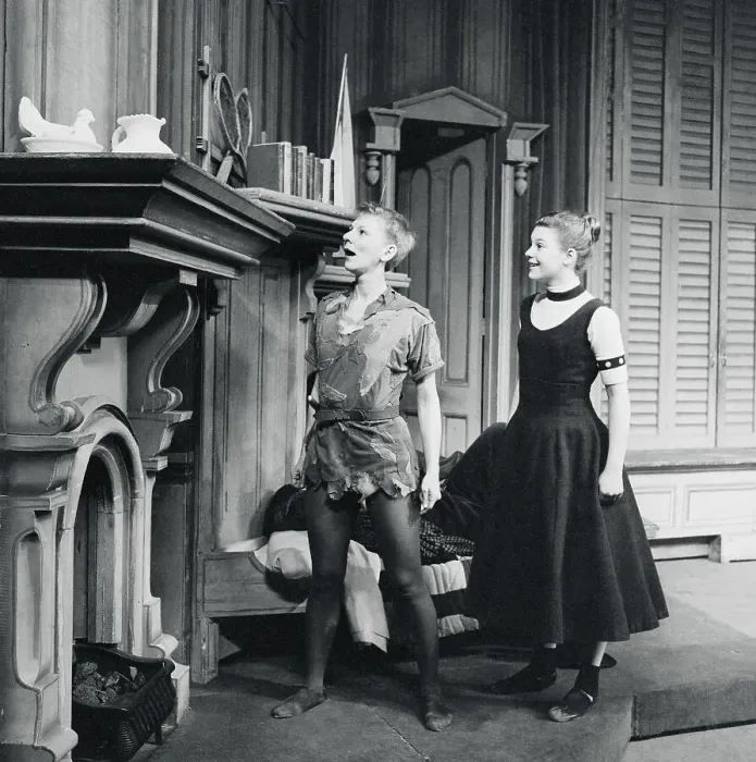 Framed Print : Mary Martin and Heller Halliday on Set Framed Print : Mary Martin and Heller Halliday on Set