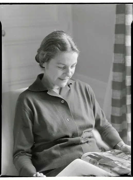 Framed Print : Mary McCarthy Reading a Magazine Framed Print : Mary McCarthy Reading a Magazine