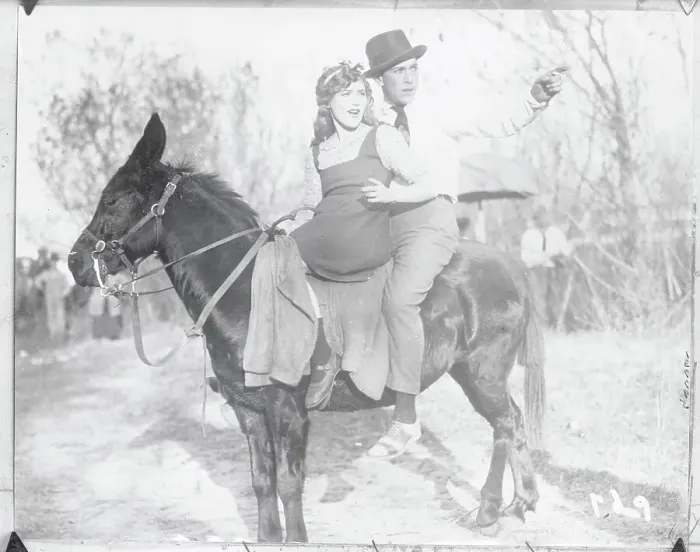 Framed Print : Mary Pickford and Brother Jack Riding Mule Framed Print : Mary Pickford and Brother Jack Riding Mule