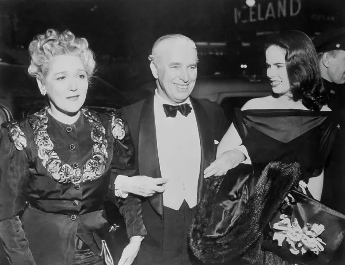 Framed Print : Mary Pickford, Charlie Chaplin, and Oona Chaplin at Movie Premiere Framed Print : Mary Pickford, Charlie Chaplin, and Oona Chaplin at Movie Premiere