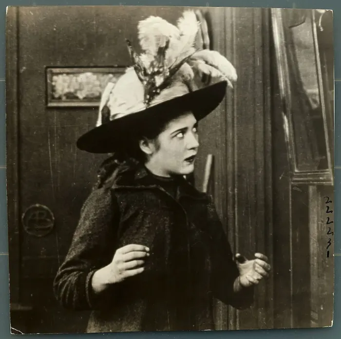 Framed Print : Mary Pickford in Hat With Feathers Framed Print : Mary Pickford in Hat With Feathers